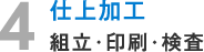 4.仕上加工 組立・印刷・検査